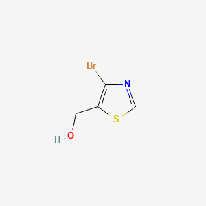 (4-Bromothiazol-5-yl)methanol chemical structure (CAS 262444-15-5)