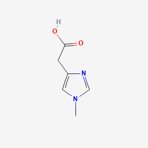 2-(1-Methyl-1H-imidazol-4-yl)acetic acid chemical structure (CAS 2625-49-2)