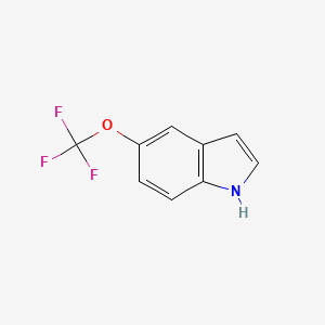 5-(Trifluoromethoxy)-1H-indole chemical structure (CAS 262593-63-5)