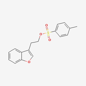 2-(Benzofuran-3-yl)ethyl 4-methylbenzenesulfonate chemical structure (CAS 26278-25-1)