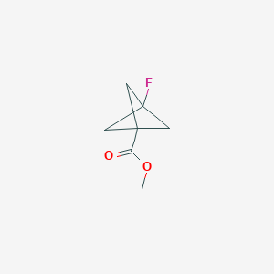 Methyl 3-fluorobicyclo[1.1.1]pentane-1-carboxylate chemical structure (CAS 262851-99-0)