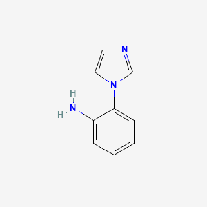 2-(1H-Imidazol-1-yl)aniline chemical structure (CAS 26286-54-4)