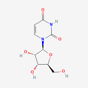 1-((2S,3S,4R,5S)-3,4-Dihydroxy-5-(hydroxymethyl)tetrahydrofuran-2-yl)pyrimidine-2,4(1H,3H)-dione chemical structure (CAS 26287-69-4)