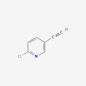 2-Chloro-5-ethynylpyridine chemical structure (CAS 263012-63-1)