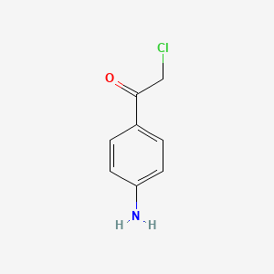 1-(4-Aminophenyl)-2-chloroethanone chemical structure (CAS 2631-71-2)