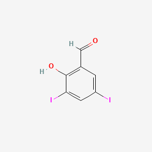 3,5-Diiodosalicylaldehyde chemical structure (CAS 2631-77-8)