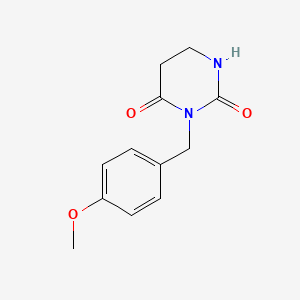 3-(4-Methoxybenzyl)dihydropyrimidine-2,4(1H,3H)-dione chemical structure (CAS 2631060-00-7)