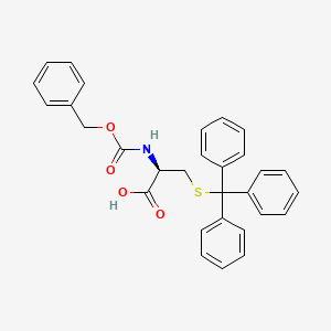 (R)-2-(((Benzyloxy)carbonyl)amino)-3-(tritylthio)propanoic acid chemical structure (CAS 26311-04-6)