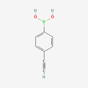 (4-Ethynylphenyl)boronic acid chemical structure (CAS 263368-72-5)
