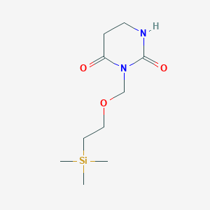 3-((2-(Trimethylsilyl)ethoxy)methyl)dihydropyrimidine-2,4(1H,3H)-dione chemical structure (CAS 2633726-11-9)