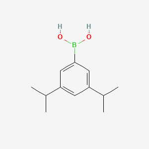 (3,5-Diisopropylphenyl)boronic acid chemical structure (CAS 263397-82-6)