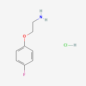 2-(4-Fluorophenoxy)ethanamine hydrochloride chemical structure (CAS 263409-81-0)
