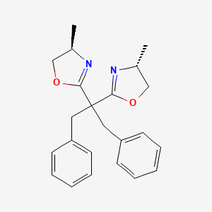 (4R,4'R)-2,2'-(1,3-Diphenylpropane-2,2-diyl)bis(4-methyl-4,5-dihydrooxazole) chemical structure (CAS 2634687-66-2)