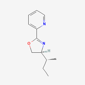 (S)-4-((R)-sec-Butyl)-2-(pyridin-2-yl)-4,5-dihydrooxazole chemical structure (CAS 2634687-84-4)