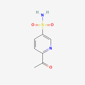 6-Acetylpyridine-3-sulfonamide chemical structure (CAS 2636815-04-6)