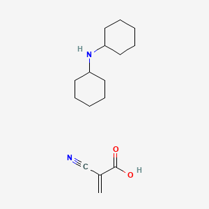 Dicyclohexylamine 2-cyanoacrylate chemical structure (CAS 263703-32-8)