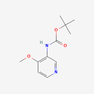 tert-Butyl (4-methoxypyridin-3-yl)carbamate chemical structure (CAS 2637446-37-6)