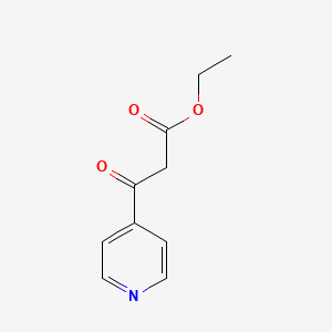 Ethyl 3-oxo-3-(pyridin-4-yl)propanoate chemical structure (CAS 26377-17-3)