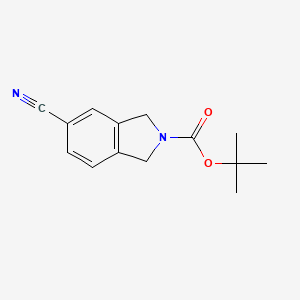 tert-Butyl 5-cyanoisoindoline-2-carboxylate chemical structure (CAS 263888-56-8)