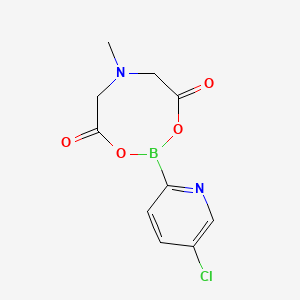 2-(5-Chloropyridin-2-yl)-6-methyl-1,3,6,2-dioxazaborocane-4,8-dione chemical structure (CAS 2639478-54-7)