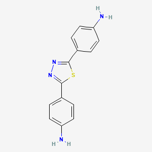 4,4'-(1,3,4-Thiadiazole-2,5-diyl)dianiline chemical structure (CAS 2642-62-8)