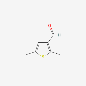 2,5-Dimethylthiophene-3-carbaldehyde chemical structure (CAS 26421-44-3)