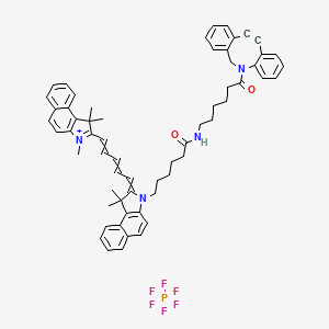 Dibenzocyclooctyne-Cy5.5 chemical structure (CAS 2643308-61-4)