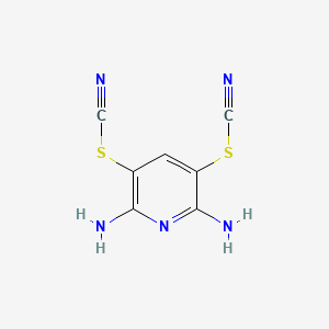 3,5-Dithiocyanatopyridine-2,6-diamine chemical structure (CAS 2645-32-1)