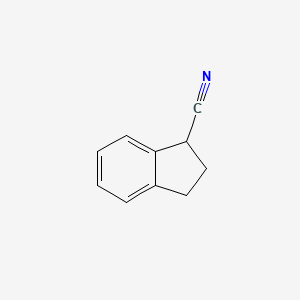 2,3-Dihydro-1H-indene-1-carbonitrile chemical structure (CAS 26452-97-1)