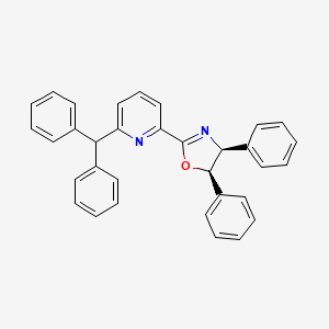 (4S,5R)-2-(6-Benzhydrylpyridin-2-yl)-4,5-diphenyl-4,5-dihydrooxazole chemical structure (CAS 2645354-83-0)