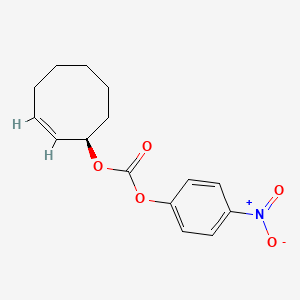 rel-(1R-2E-pR)-Cyclooct-2-en-1-yl (4-nitrophenyl) carbonate chemical structure (CAS 2645443-14-5)