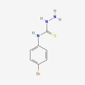 N-(4-Bromophenyl)hydrazinecarbothioamide chemical structure (CAS 2646-31-3)
