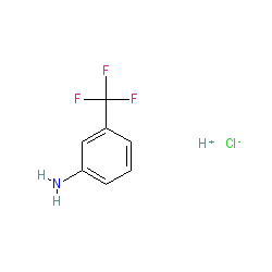 3-(Trifluoromethyl)aniline hydrochloride chemical structure (CAS 2646-97-1)