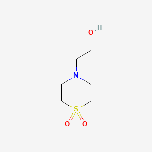 4-(2-Hydroxyethyl)thiomorpholine 1,1-Dioxide chemical structure (CAS 26475-62-7)