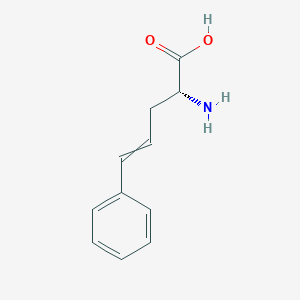 (R)-2-Amino-5-phenylpent-4-enoic acid chemical structure (CAS 264903-53-9)