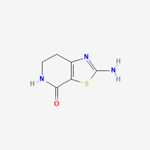 2-Amino-6,7-dihydrothiazolo[5,4-c]pyridin-4(5H)-one chemical structure (CAS 26493-11-8)