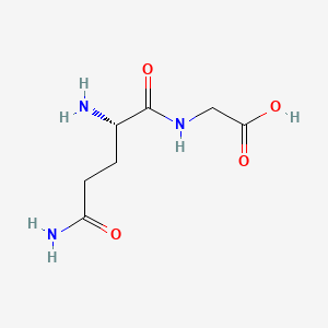 (S)-2-(2,5-Diamino-5-oxopentanamido)acetic acid chemical structure (CAS 2650-65-9)