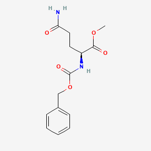 Methyl ((benzyloxy)carbonyl)-L-glutaminate chemical structure (CAS 2650-67-1)