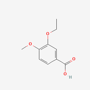 3-Ethoxy-4-methoxybenzoic acid chemical structure (CAS 2651-55-0)
