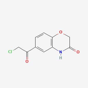 6-(2-Chloroacetyl)-2H-benzo[b][1,4]oxazin-3(4H)-one chemical structure (CAS 26518-76-3)