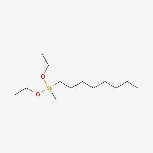Diethoxy(methyl)(octyl)silane chemical structure (CAS 2652-38-2)