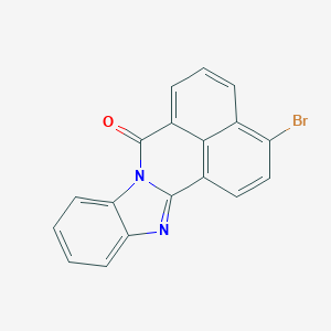 3-Bromo-7H-benzo[de]benzo[4,5]imidazo[2,1-a]isoquinolin-7-one chemical structure (CAS 26559-67-1)