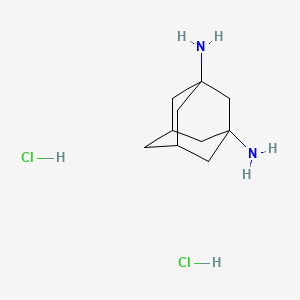 Adamantane-1,3-diamine dihydrochloride chemical structure (CAS 26562-81-2)