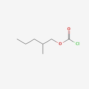 2-Methylpentyl carbonochloridate chemical structure (CAS 265659-61-8)