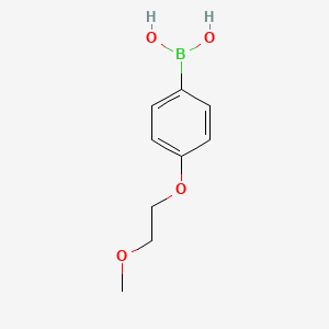 (4-(2-Methoxyethoxy)phenyl)boronic acid chemical structure (CAS 265664-52-6)