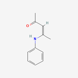 (Z)-4-(Phenylamino)pent-3-en-2-one chemical structure (CAS 26567-78-2)