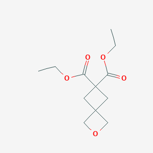 Diethyl 2-oxaspiro[3.3]heptane-6,6-dicarboxylate chemical structure (CAS 26593-41-9)