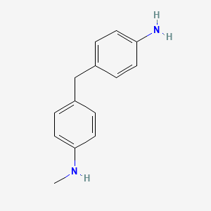 4-(4-Aminobenzyl)-N-methylaniline chemical structure (CAS 26628-67-1)