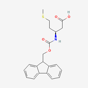Fmoc-β-HoMet-OH chemical structure (CAS 266359-48-2)