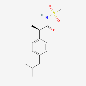 (R)-2-(4-Isobutylphenyl)-N-(methylsulfonyl)propanamide chemical structure (CAS 266359-83-5)